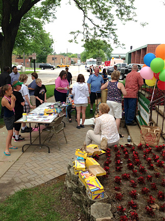 Enjoying the festivities